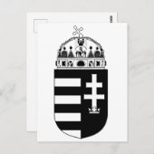 Ungarn Wappen Postkarte (Vorne/Hinten)