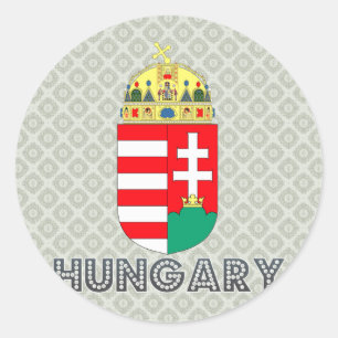 Ungarn-Wappen Runder Aufkleber