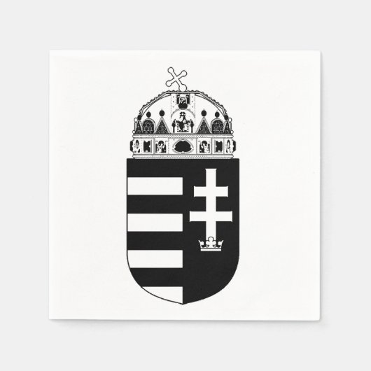 Ungarn Wappen Serviette (Vorderseite)