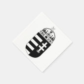 Ungarn Wappen Serviette (Ecke)