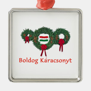 Ungarn-Weihnachten 2 Ornament Aus Metall