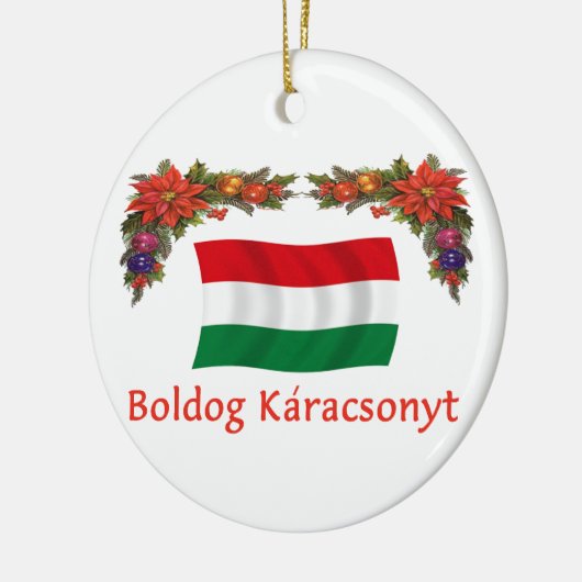 Ungarn-Weihnachten Keramik Ornament (Links)