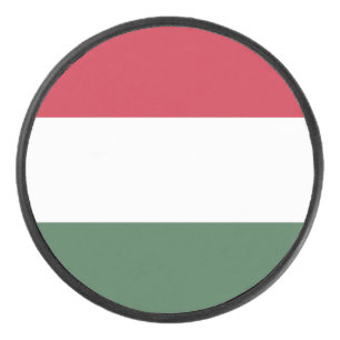 Ungarnflagge Eishockey Puck