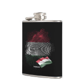 Ungarnflagge Flachmann (Links)