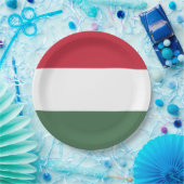 Ungarnflagge Pappteller (Party)