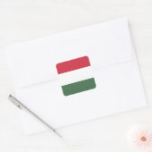 Ungarnflagge Quadratischer Aufkleber (Umschlag)