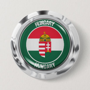 Ungarnrunde Embleme Button