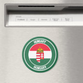 Ungarnrunde Embleme Magnet (In Situ (Geschirrspüler))