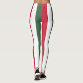 Ungarns Nationale Flaggenfarben vertikal gestreift Leggings (Rückseite)