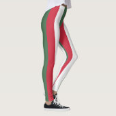 Ungarns Nationale Flaggenfarben vertikal gestreift Leggings (Rechts)
