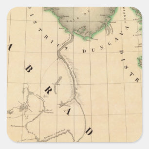 Ungava Halbinsel und Nordlabrador Quadratischer Aufkleber