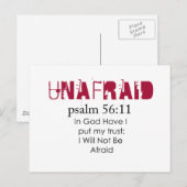 ungebändigt ) postkarte (Vorne/Hinten)