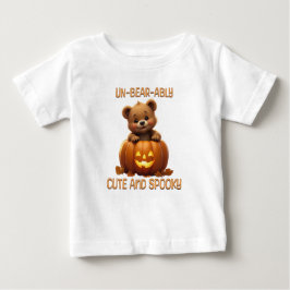 Ungebärlich Niedlicher Bär in einem KürbisHallowee Baby T-shirt