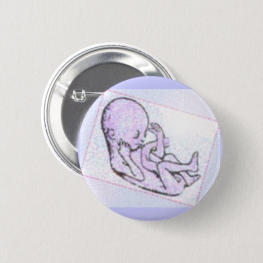 ungeborene Babe Button (Vorne & Hinten)