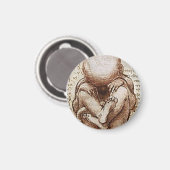 Ungeborene Babe Magnet (Vorderseite/Rückseite)