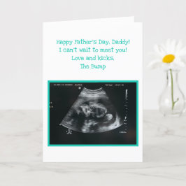 Ungeborenes Kind erwartet Vater Vatertag Karte
