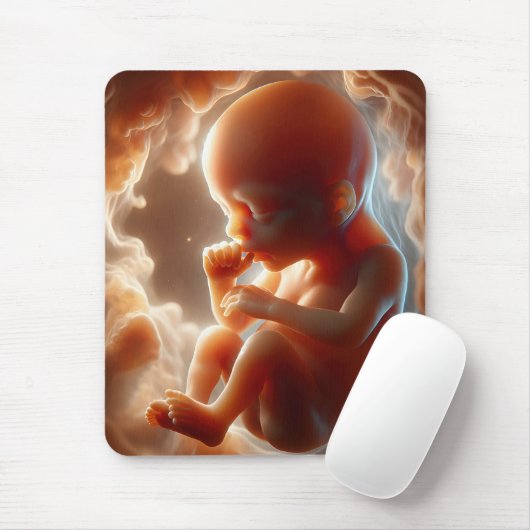 Ungeborenes Kind Sind zum Kotzen seinen Daumen Mousepad (Mit Mouse)