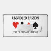 Ungebremste Leidenschaft für Anzug von Duplikaten Schreibtischunterlage (Tastatur & Maus)