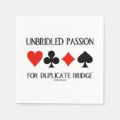 Ungebremste Leidenschaft für Anzug von Duplikaten  Serviette (Vorderseite)