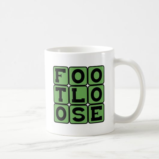 Ungebundene, tanzende Füße Kaffeetasse (Rechts)