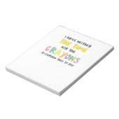 ungeduldig sarkastisch weder die Zeit noch Crayons Notizblock (Rotiert)