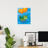 Ungeduldige Raupe Poster (Heimbüro)