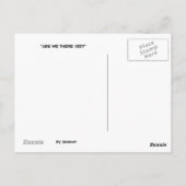 Ungeduldiger Fluggast Postkarte (Rückseite)