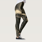 Ungeduldiger oder weißbrauner Rauch über dunkelbra Leggings (Rechts)
