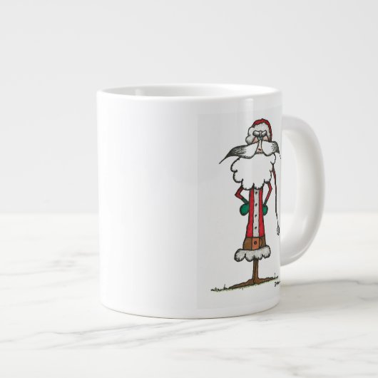 ungeduldiger Santa Jumbo-Tasse (Vorderseite Rechts)