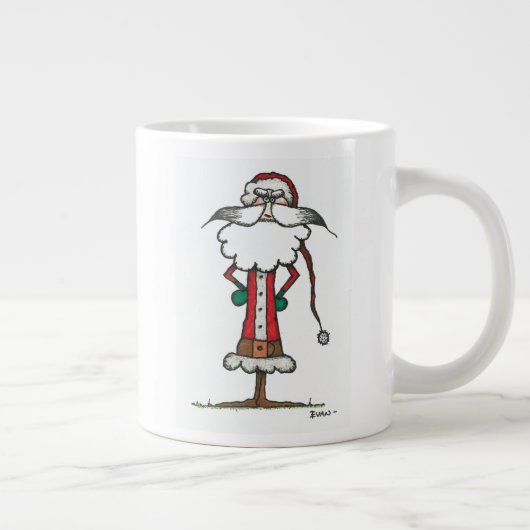 ungeduldiger Santa Jumbo-Tasse (Rechts)