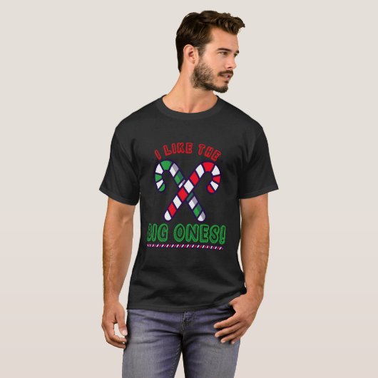 Ungeeignete Candy Cane Erwachsene Humor schwache F T-Shirt (Vorne ganz)