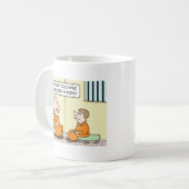 ungeeignetes rührendes Gefängnis Kaffeetasse (Vorderseite Links)