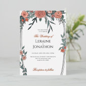 ungeeilte Einladung zur Hochzeit (Stehend vorne)