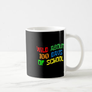 Ungefähr 100 Tage Schule 100. Tag Lehrer Student K Kaffeetasse