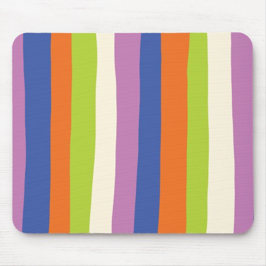 Ungefärbte Streifen: Blau, orange, Lila, grün und Mousepad (Vorne)