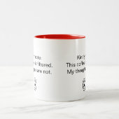 Ungefilterte Gedanken Kaffeezubereitung Tasse (Mittel)