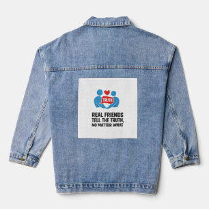 Ungefilterte Wahrheit: Das Zeichen wahrer Freundsc Jeansjacke