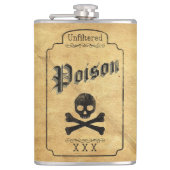 Ungefiltertes Gift - Dunkelgotischer Spaß Flachmann (Vorderseite)