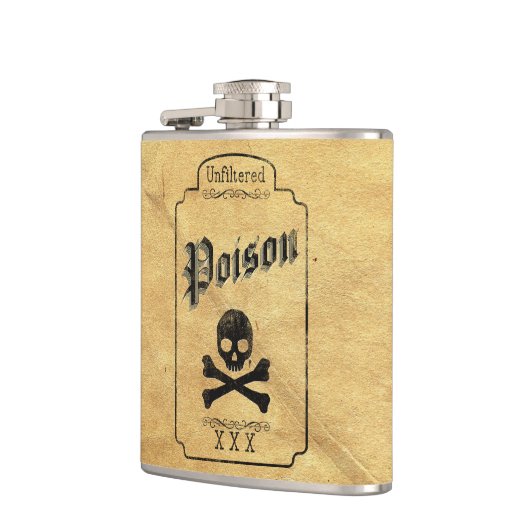 Ungefiltertes Gift - Dunkelgotischer Spaß Flachmann (Links)