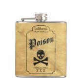 Ungefiltertes Gift - Dunkelgotischer Spaß Flachmann (Vorderseite)