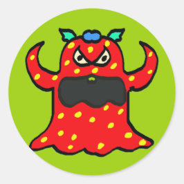 Ungeheuer Runder Aufkleber