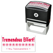 "Ungeheuer viel Aufwand!" Briefmarke aus Kautschuk Permastempel (Beispiel)