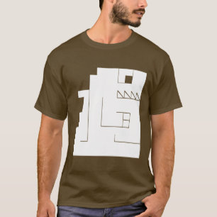 Ungeheueres Weiß T-Shirt