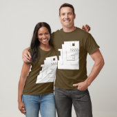 Ungeheueres Weiß T-Shirt (Unisex)