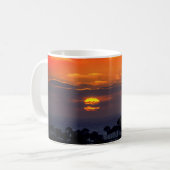 Ungeheure Dankbarkeit Sunset Beach Inspiriert Kaffeetasse (Vorderseite Links)