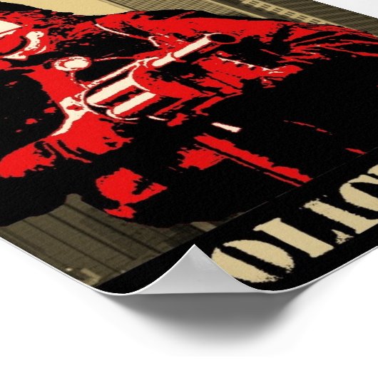 Ungehorsam gegenüber dem Staat der Polizei Poster (Ecke)