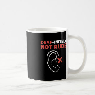 Ungehorsam nicht ruiniert. ASL Hand Sign Language  Kaffeetasse