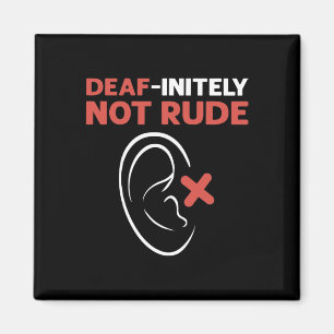 Ungehorsam nicht ruiniert. ASL Hand Sign Language Magnet