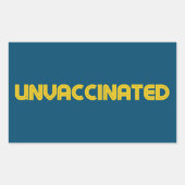Ungeimpfte Labels Rechteckiger Aufkleber (Vorderseite)