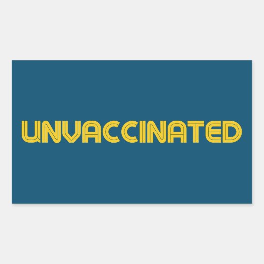 Ungeimpfte Labels Rechteckiger Aufkleber (Vorderseite)